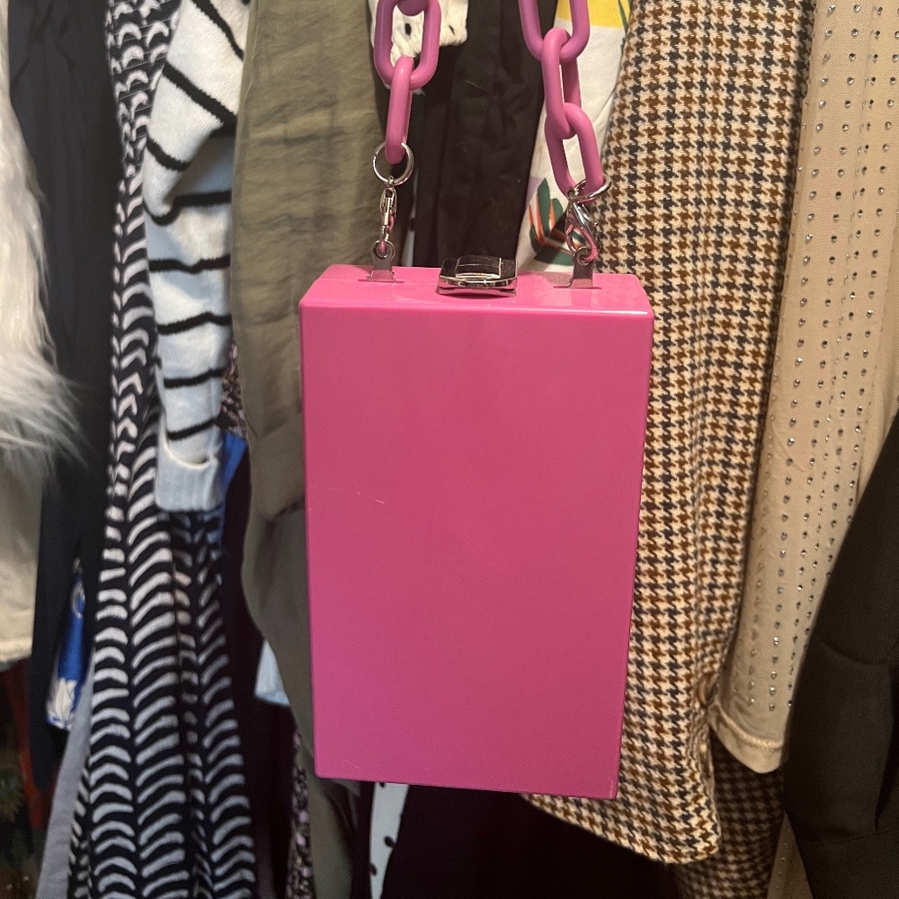 Pink Acrylic Clutch
